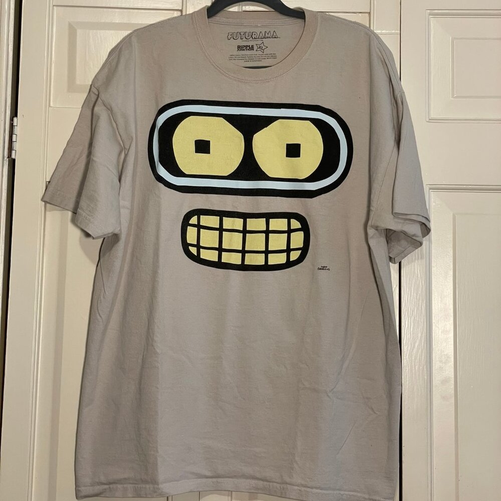 Men's /Unisex Futurama Bender Classic Fit T-shirt - XL - Gray - GUC